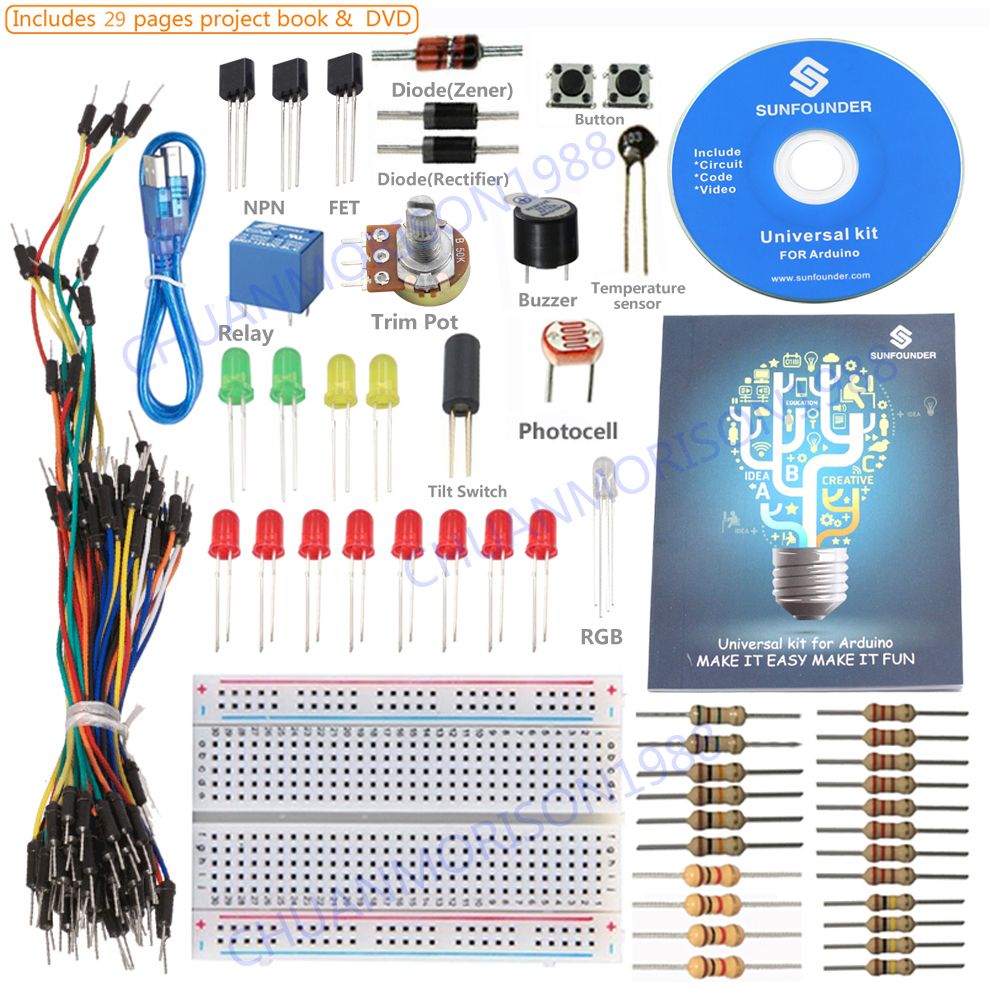 SunFounder Thermistor Lab Universal Starter Kit For Arduino UNO R3 Mega